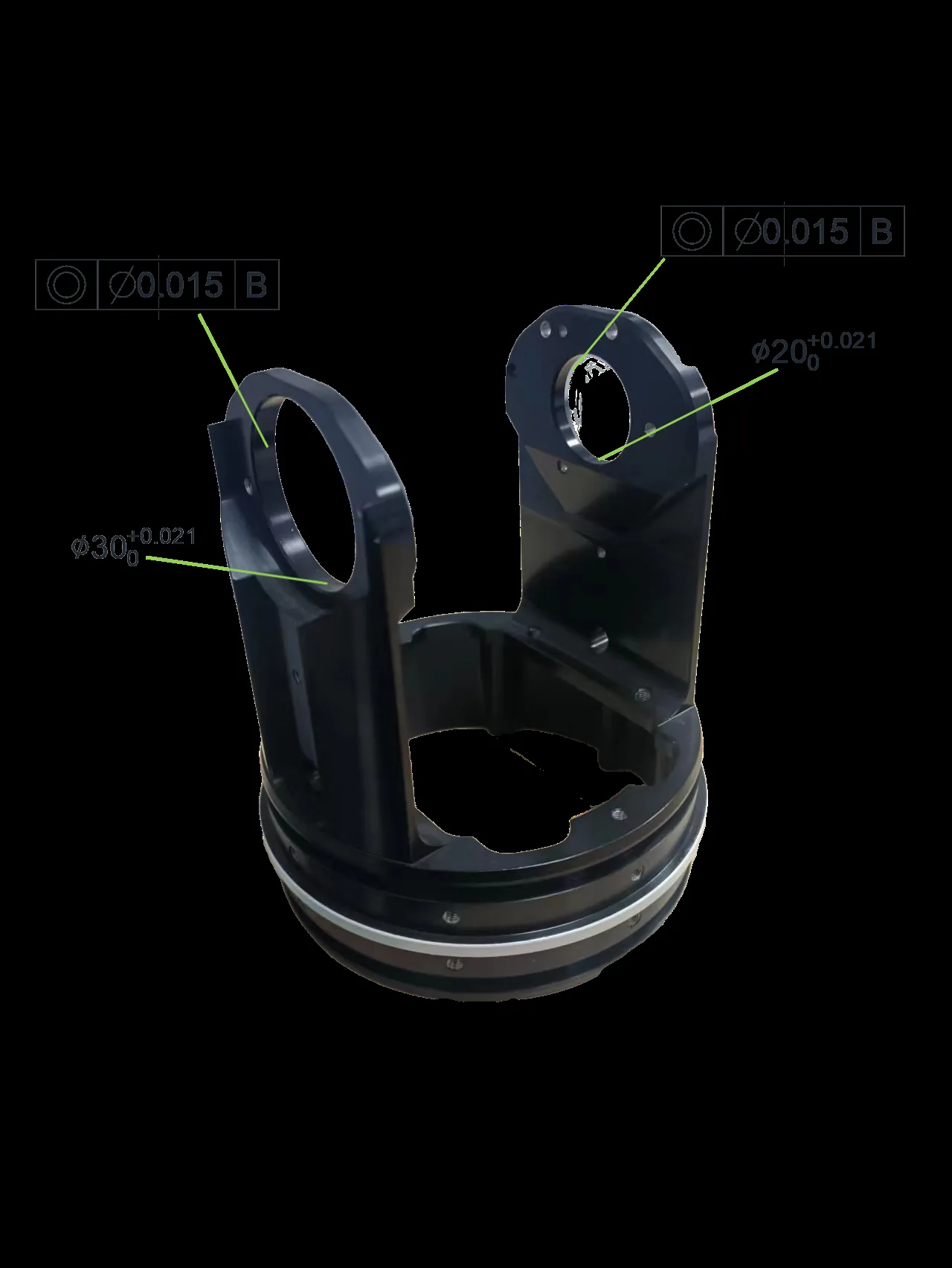 Large precision-machined housing